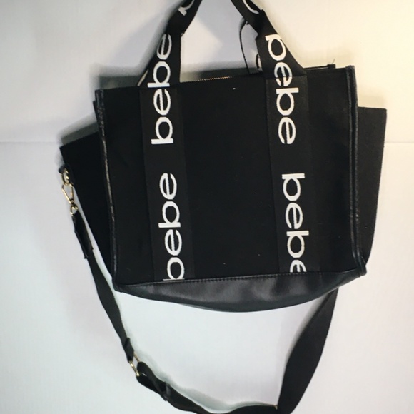 Bebe Black and White Tote bag - Picture 3 of 10